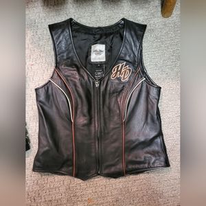 Harley Davidson leather vest